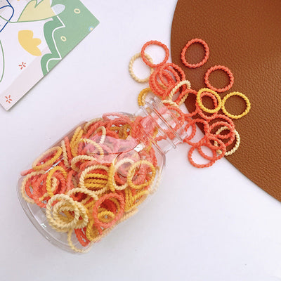 Girl'S Simple Style Classic Style Solid Color Cloth Contrast Collar Hair Tie