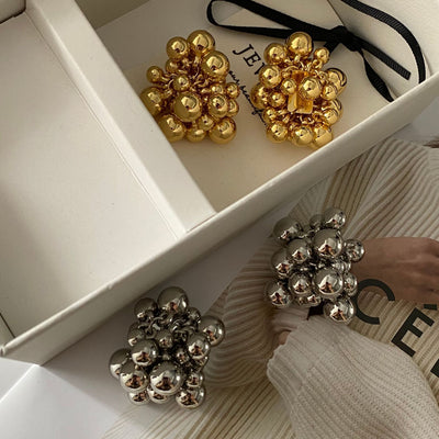 1 Pair Simple Style Classic Style Solid Color Plating Copper Ear Studs