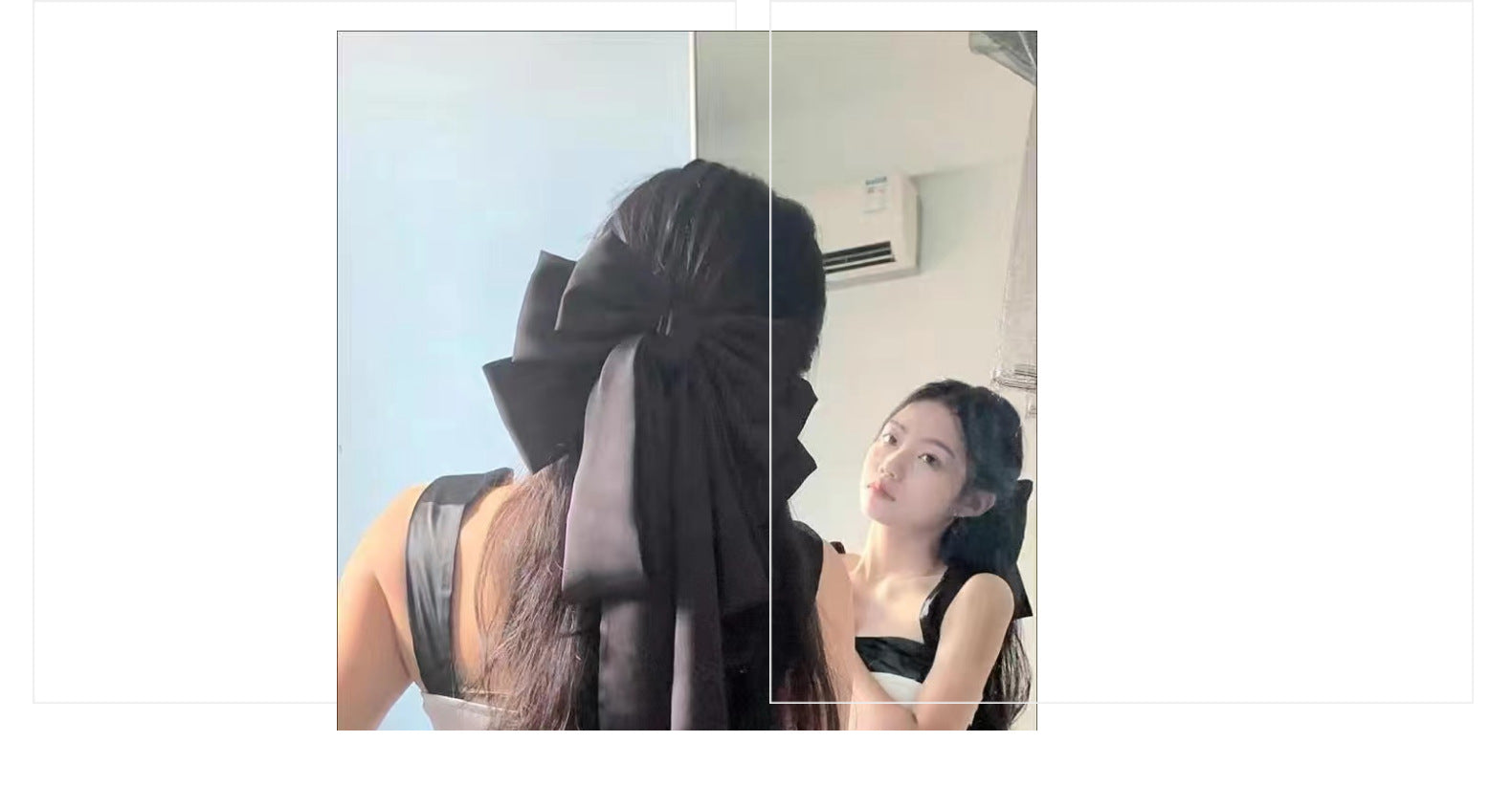 Women's Simple Style Bow Knot satin Hair Clip