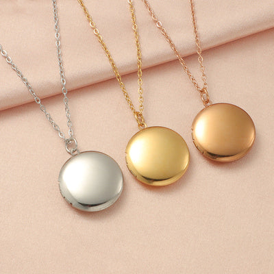 Jewelry IG Style Modern Style Classic Style Round 304 Stainless Steel Plating Pendant Necklace