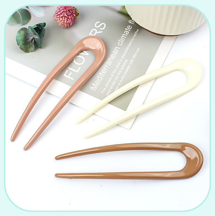 retro u shape pc hair clip 1 piece