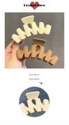 khaki hairpin korean style catch clip large shark clip hair accessories clip