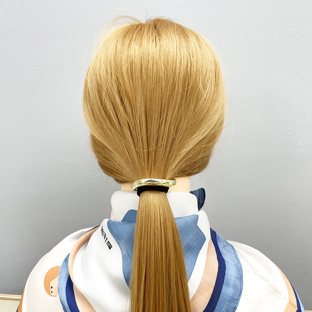 Women's Simple Style Geometric Alloy Plating Hair Tie