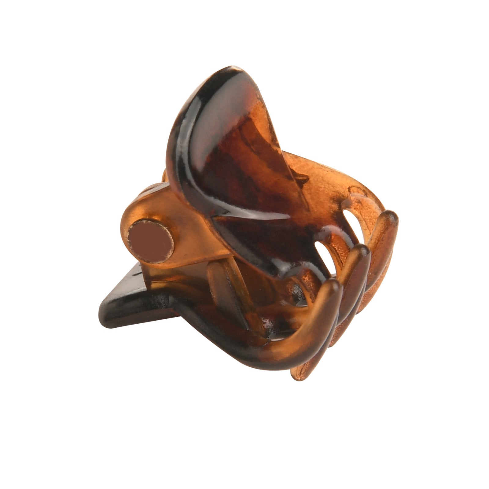 simple style color block plastic hair claws