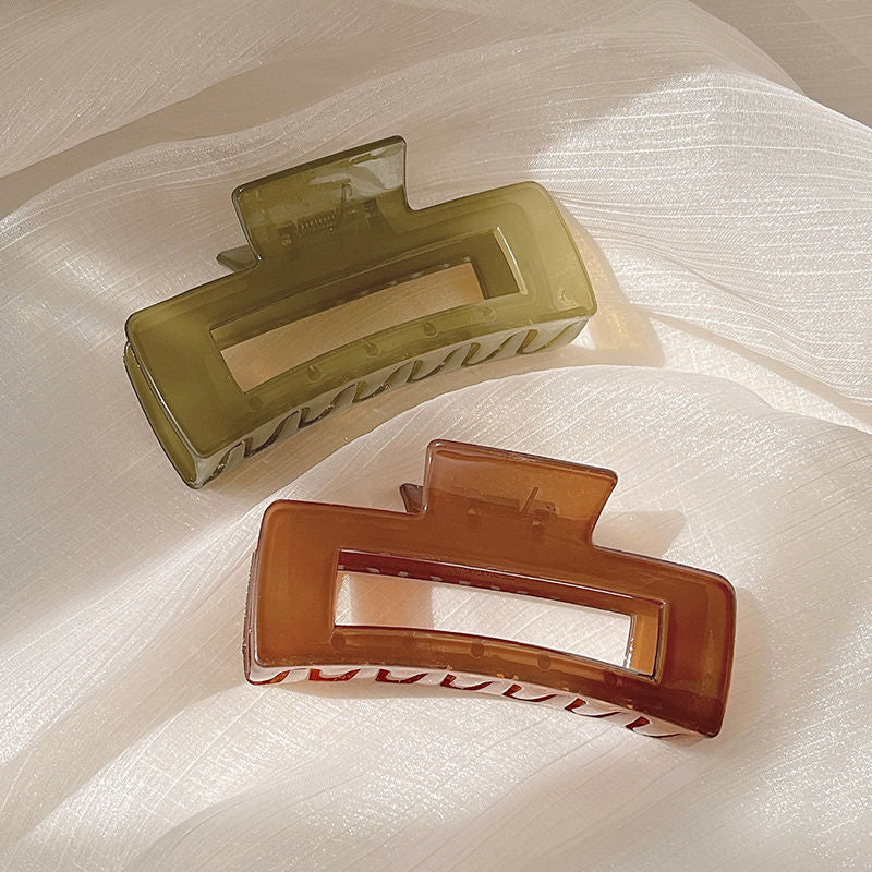 simple style geometric plastic hair claws 1 piece