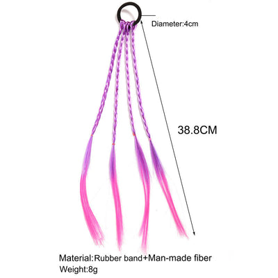 streetwear solid color rubber band hair tie