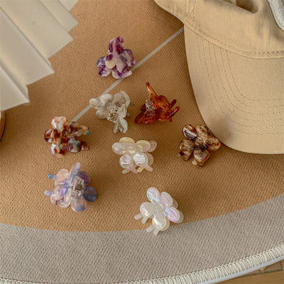 Women's Sweet Simple Style Flower Acetic acid sheets Hair Claws