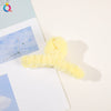 japanese style solid color plastic handmade hair claws 1 piece