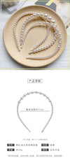 simple pearl hair hoop female wild out headband pressure hair bundle hairpin super fairy headband