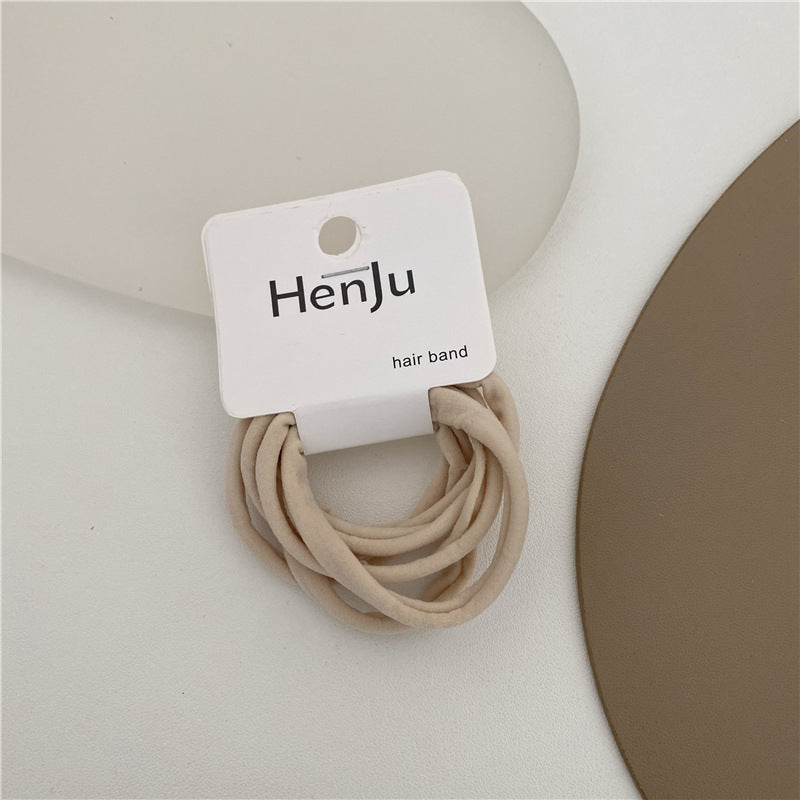 simple style solid color cloth hair tie