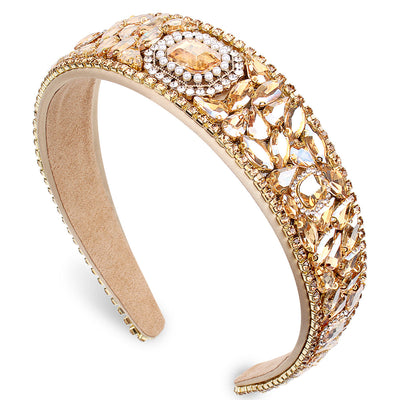 retro jewelry cloth handmade inlay rhinestones hair band