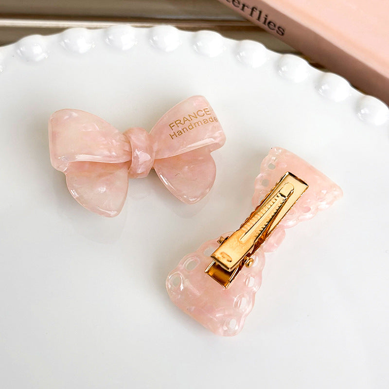 Women's Sweet Simple Style Bow Knot Acetic acid sheets Hair Clip Hair Claws