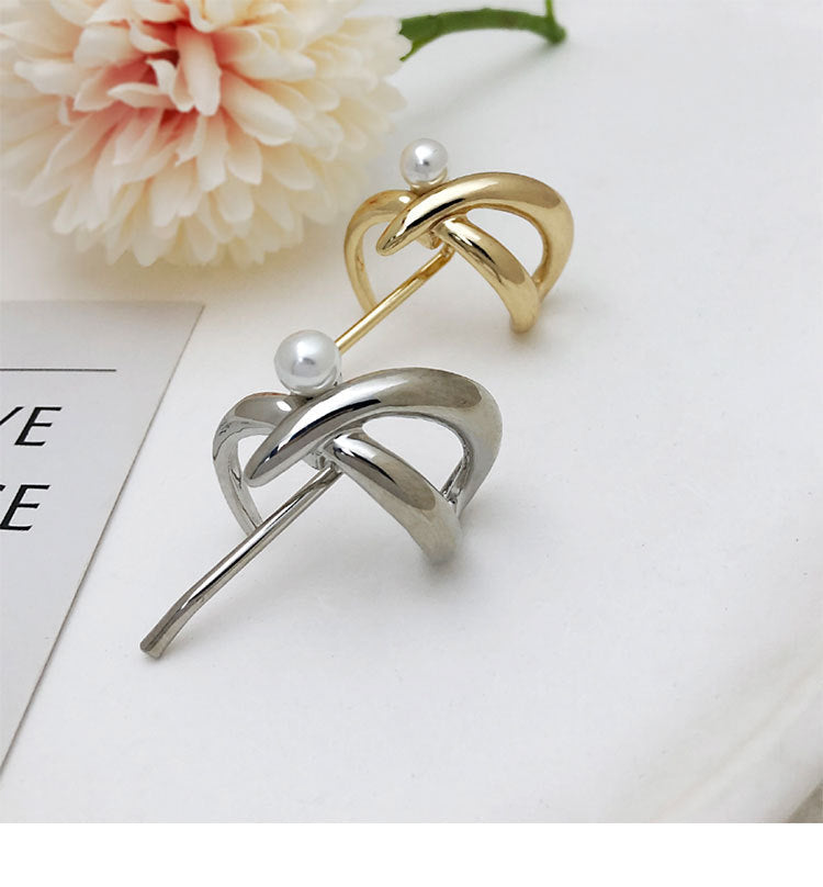 Women's Simple Style Solid Color Alloy Plating Pearl Hair Clip