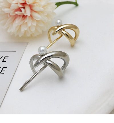 Women's Simple Style Solid Color Alloy Plating Pearl Hair Clip