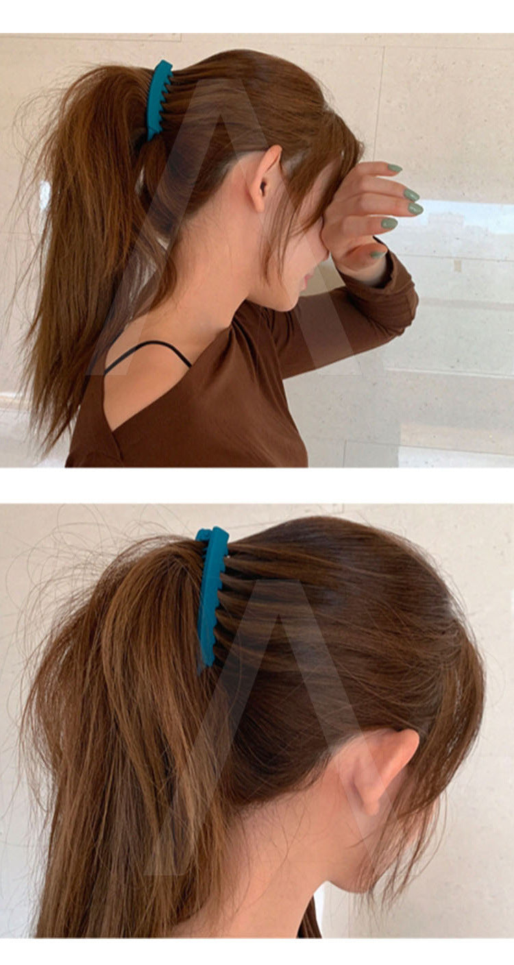 fashion geometric solid color arylic hair clip 1 piece