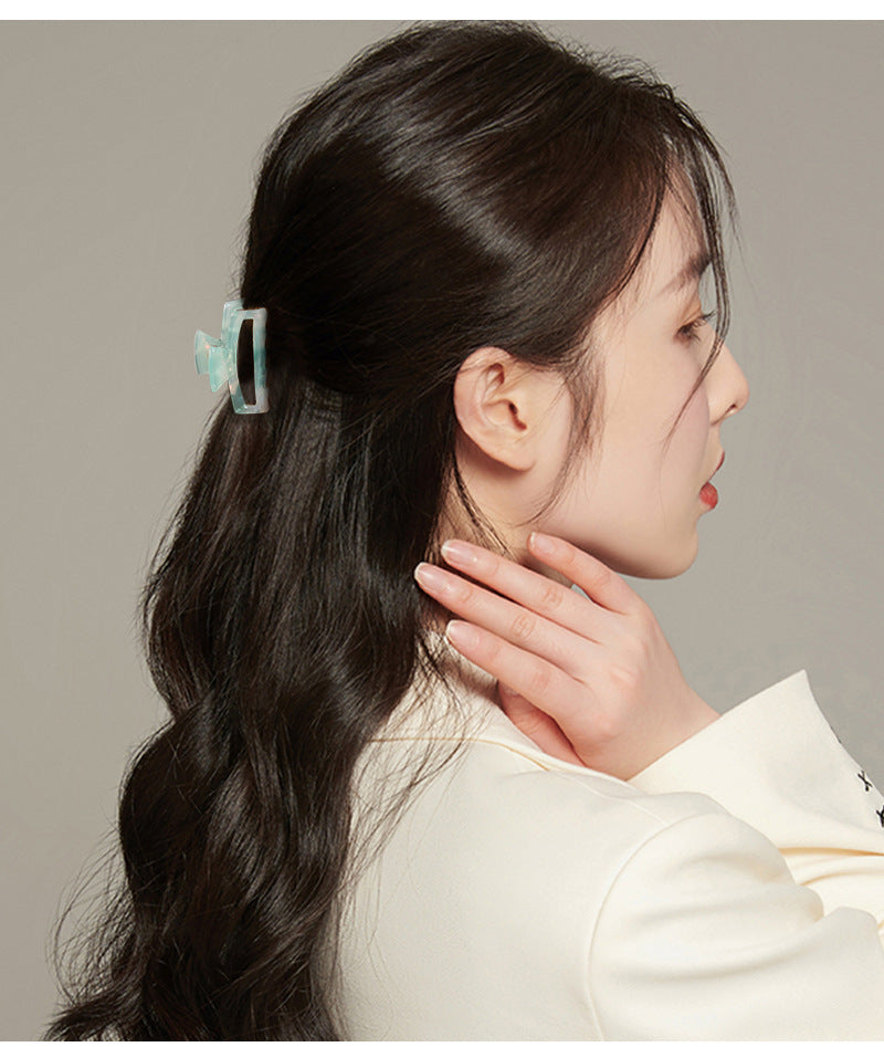 fashion geometric acetic acid sheets hair claws