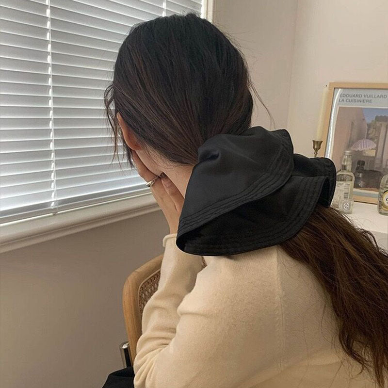 Women's Simple Style Solid Color Cloth Pleated Hair Tie