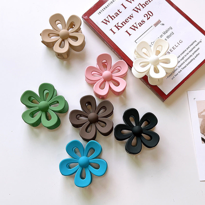 fashion flower plastic hair claws 1 piece