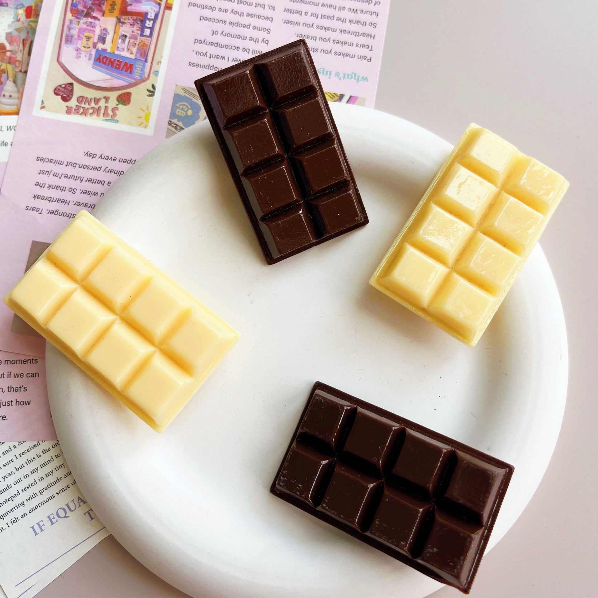 Women's Casual Simple Style Square Plastic Resin Epoxy Hair Clip