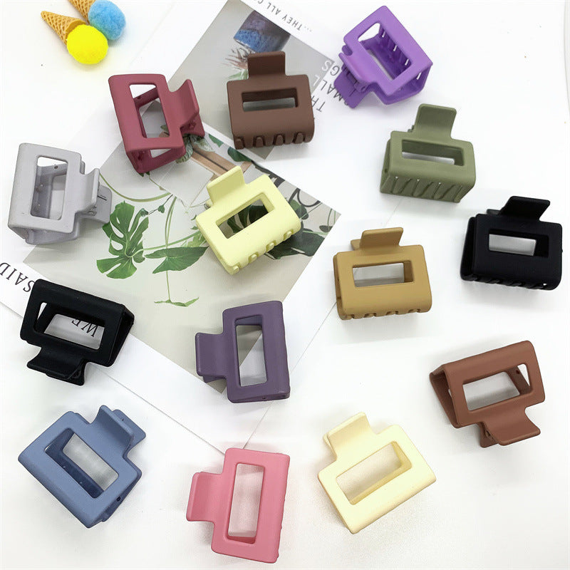 simple style solid color arylic hair claws 1 piece