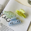 Women's Cute Solid Color Flower Acetic acid sheets Hair Claws