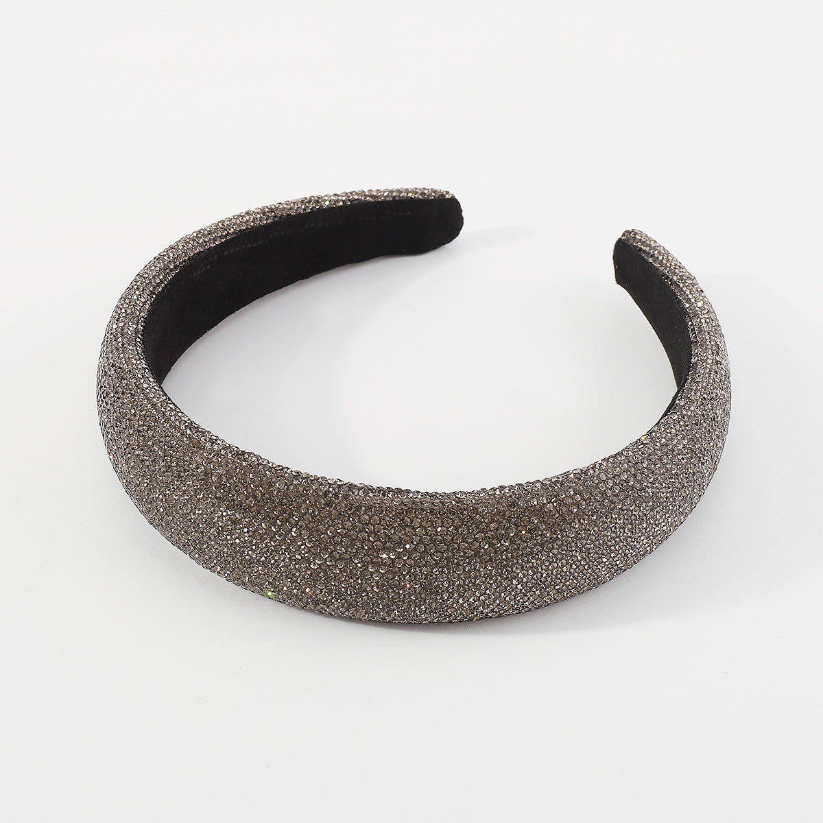 fashion solid color rhinestone handmade hair band 1 piece