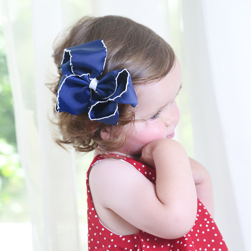 sweet bow knot cloth hair clip
