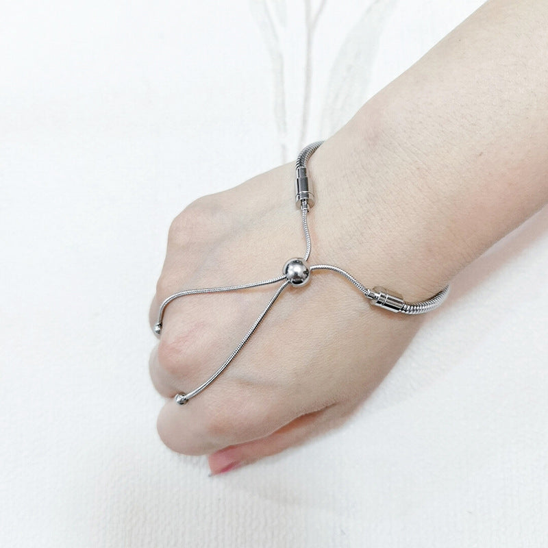 Basic Geometric 304 Stainless Steel Bracelets In Bulk