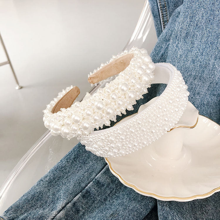 fashion full pearl headband