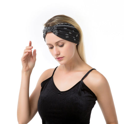 bohemian water droplets cloth hair band