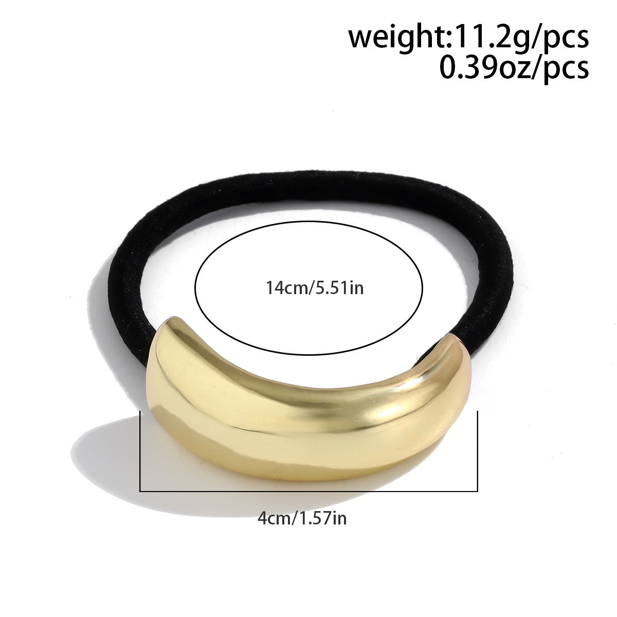 Women's Simple Style Solid Color Alloy Plating Hair Tie