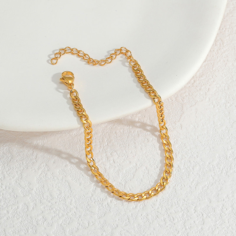 Elegant Flower 304 Stainless Steel Stainless Steel Bracelets In Bulk