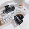 fashion geometric synthetic resin stoving varnish hair claws