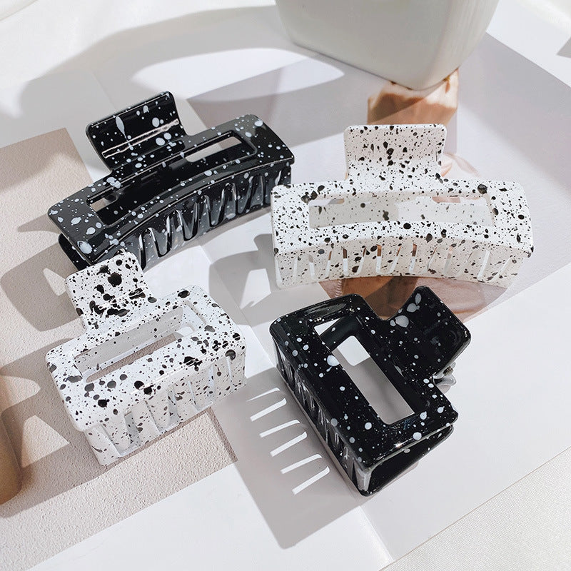 fashion geometric synthetic resin stoving varnish hair claws