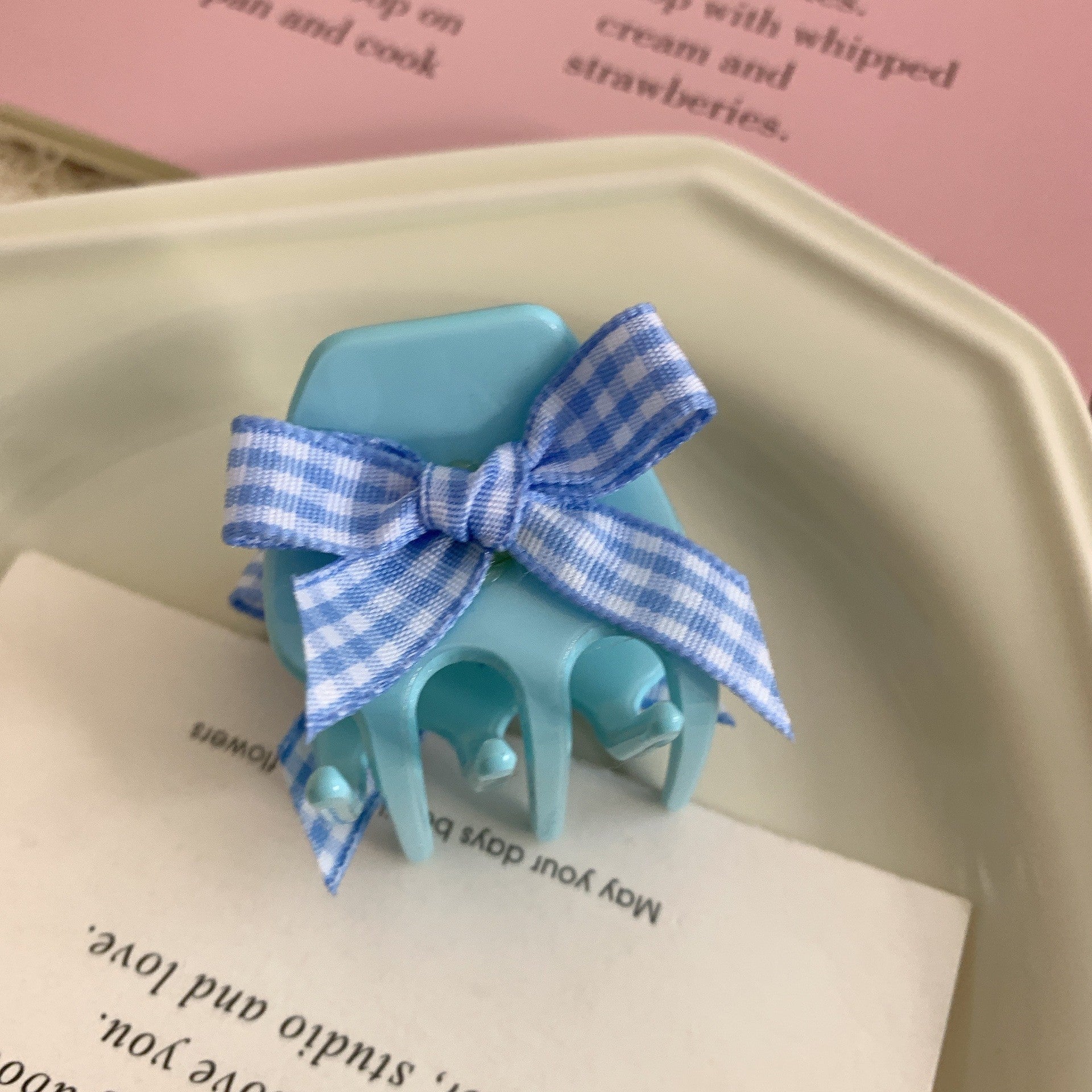 Women's Lady Bow Knot Acetic acid sheets Hair Claws