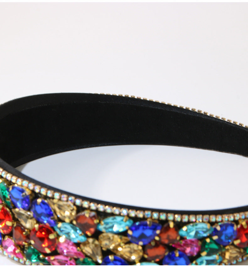 Women's Elegant Streetwear Geometric Plastic Rhinestones Hair Band