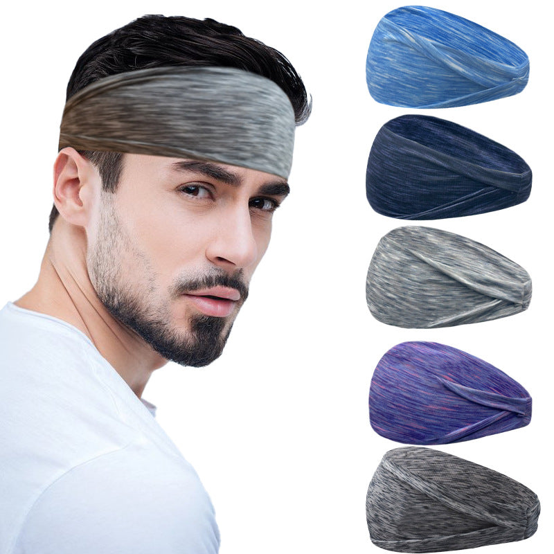 Unisex Hip-Hop Retro U Shape Plaid Imitation Cotton Hair Band