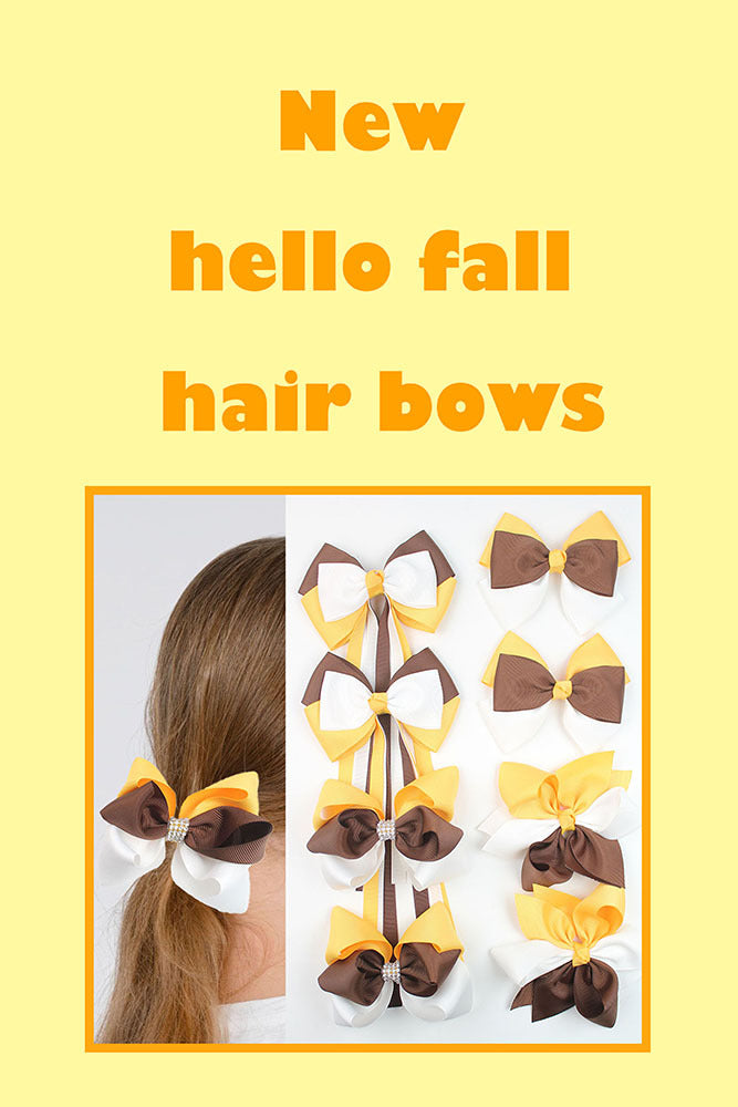 Girl'S IG Style Sweet Bow Knot Cloth Inlay Rhinestones Hair Clip