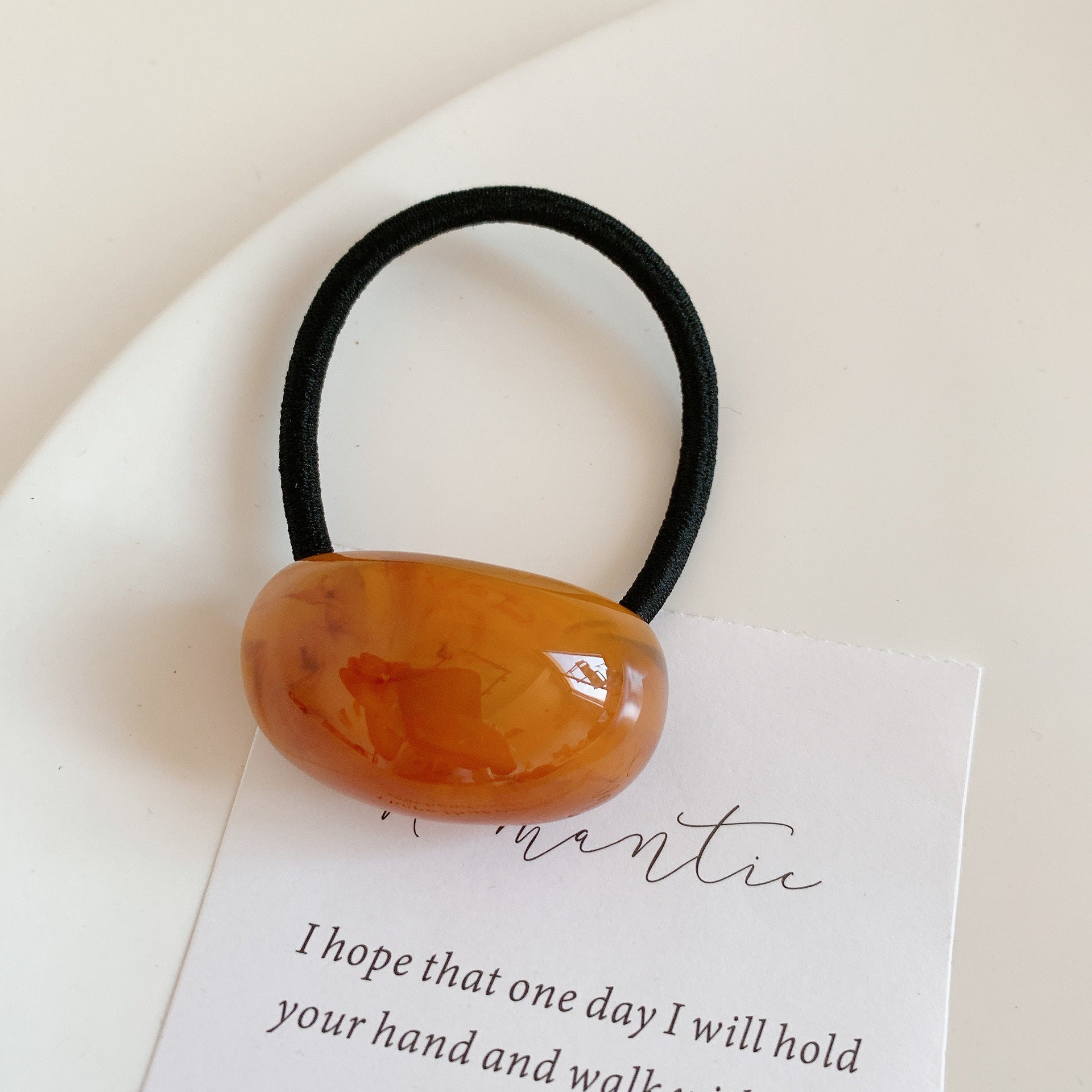 Women's Simple Style Solid Color Arylic Hair Tie