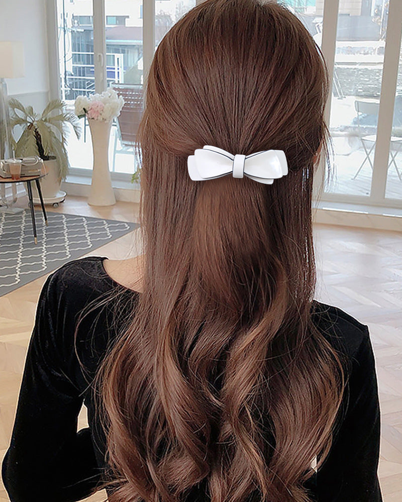Women's Princess Sweet Bow Knot Arylic Hair Clip