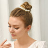 sweet solid color imitation pearl hair tie 1 piece