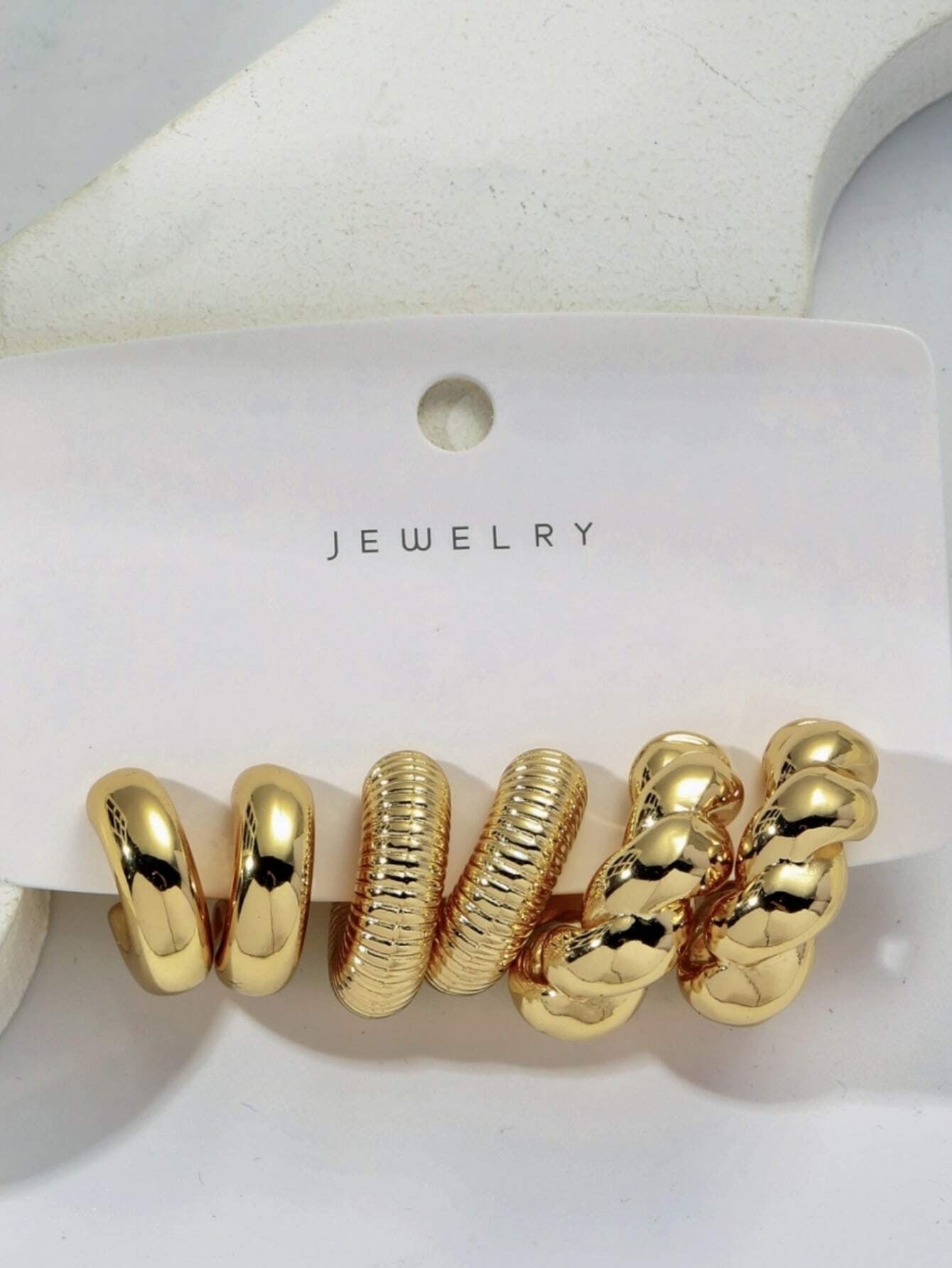 1 Set Casual Elegant Streetwear Geometric Plating Copper Earrings