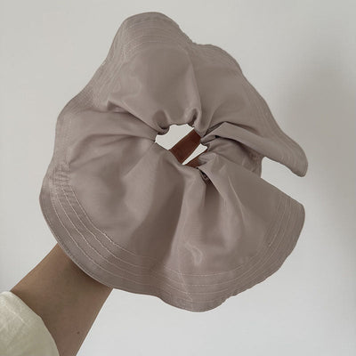 Women's Simple Style Solid Color Cloth Pleated Hair Tie