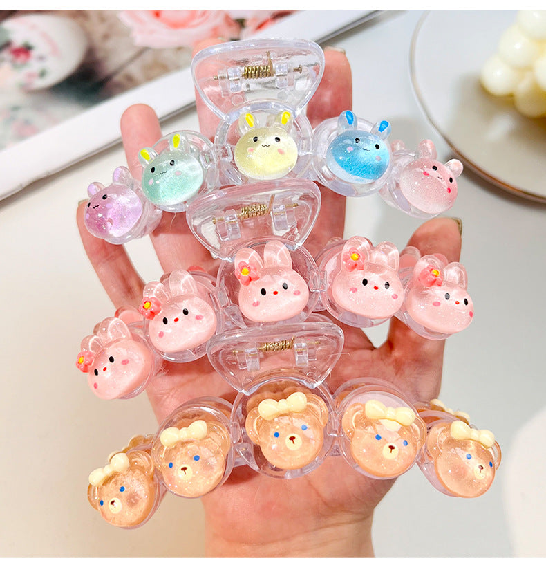 Women's Cartoon Style Peach Strawberry Plastic Resin Hair Claws