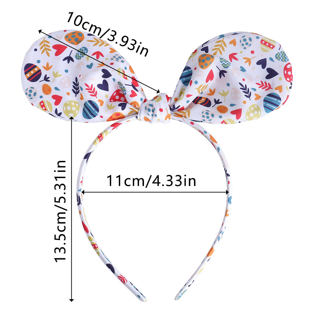 Unisex Princess Color Block Cloth Hair Band