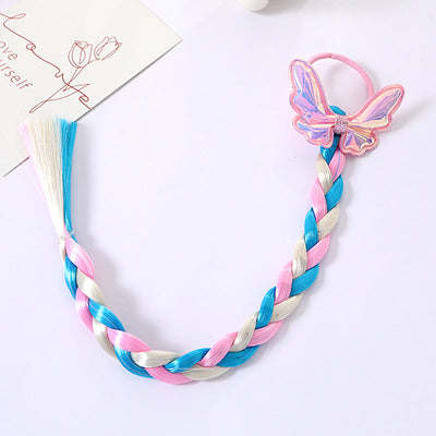 Girl'S Cute  Bow Knot Snowflake chemical fiber Inlay Rhinestones Hair Tie