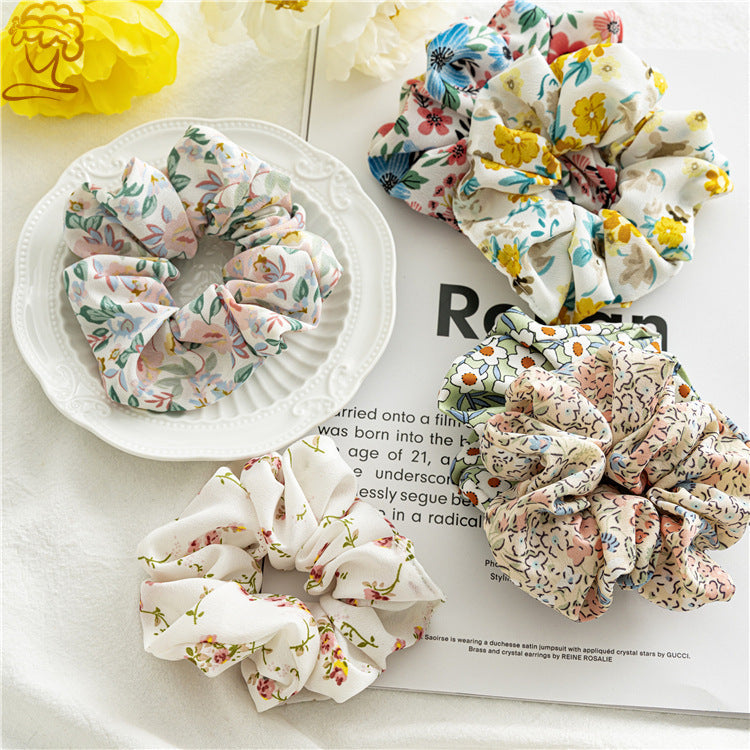 fashion flower cloth hair tie 1 piece