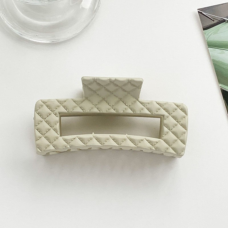 Women's Elegant Simple Style Solid Color Plastic Hair Claws