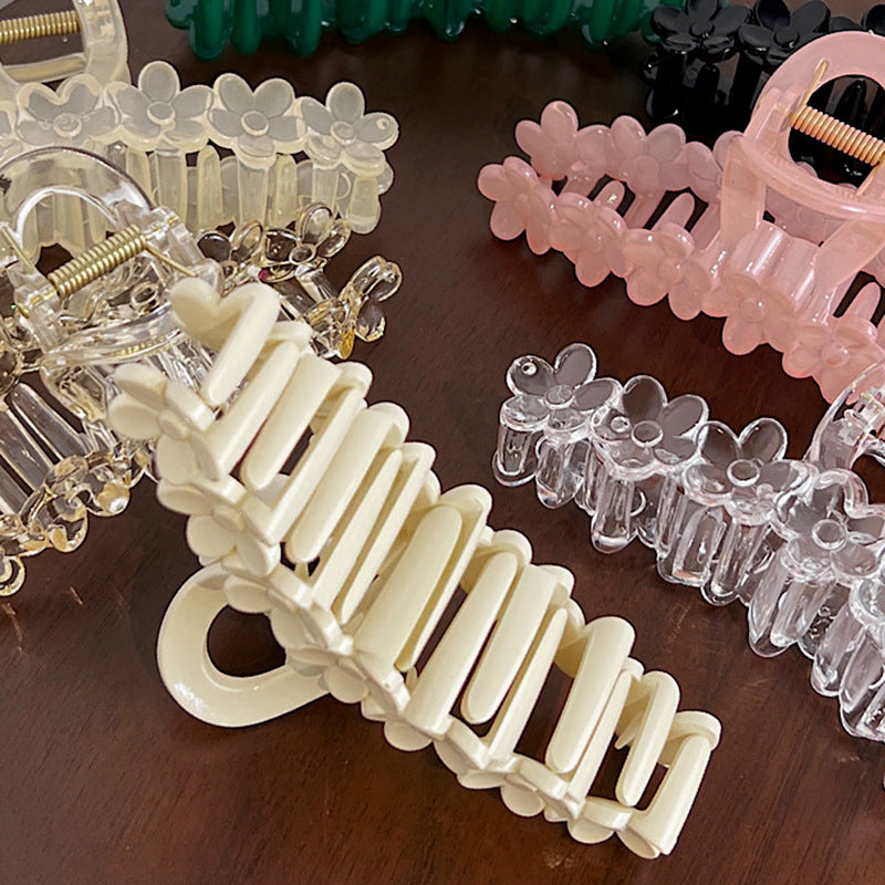 sweet flower plastic hair claws