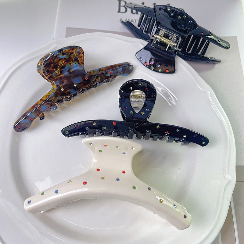 Women's Simple Style Geometric Solid Color Acetic acid sheets Hair Claws